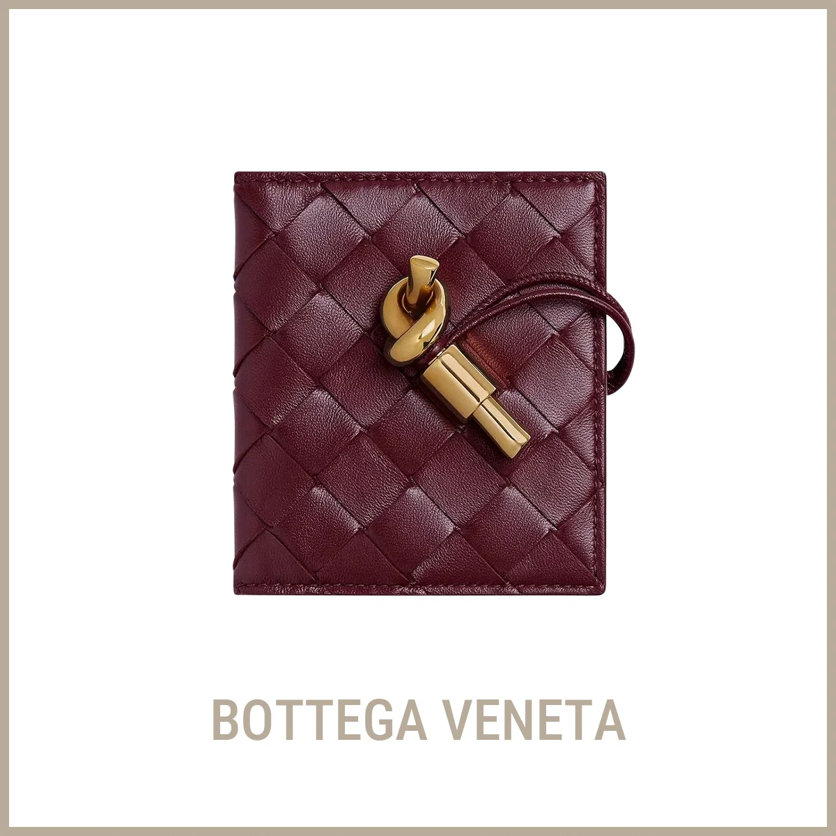 財布　ボッテガ・ヴェネタ「アンディアーモ フラップ カードケース」〈H9.8×W8.7×D0.5cm〉￥141,900