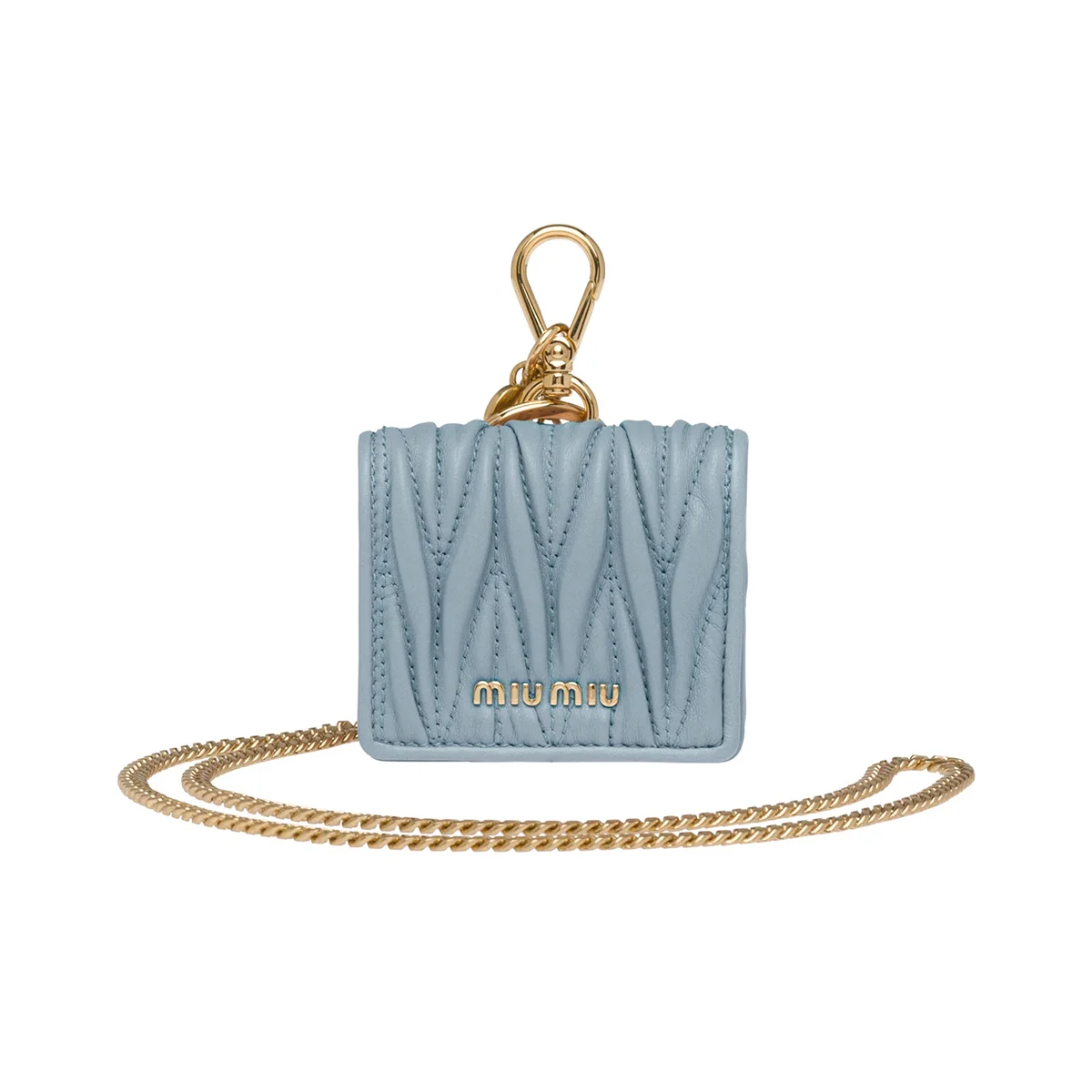 新品未使用）miumiu ネックレスポーチ AirPodsケース ミニポーチ