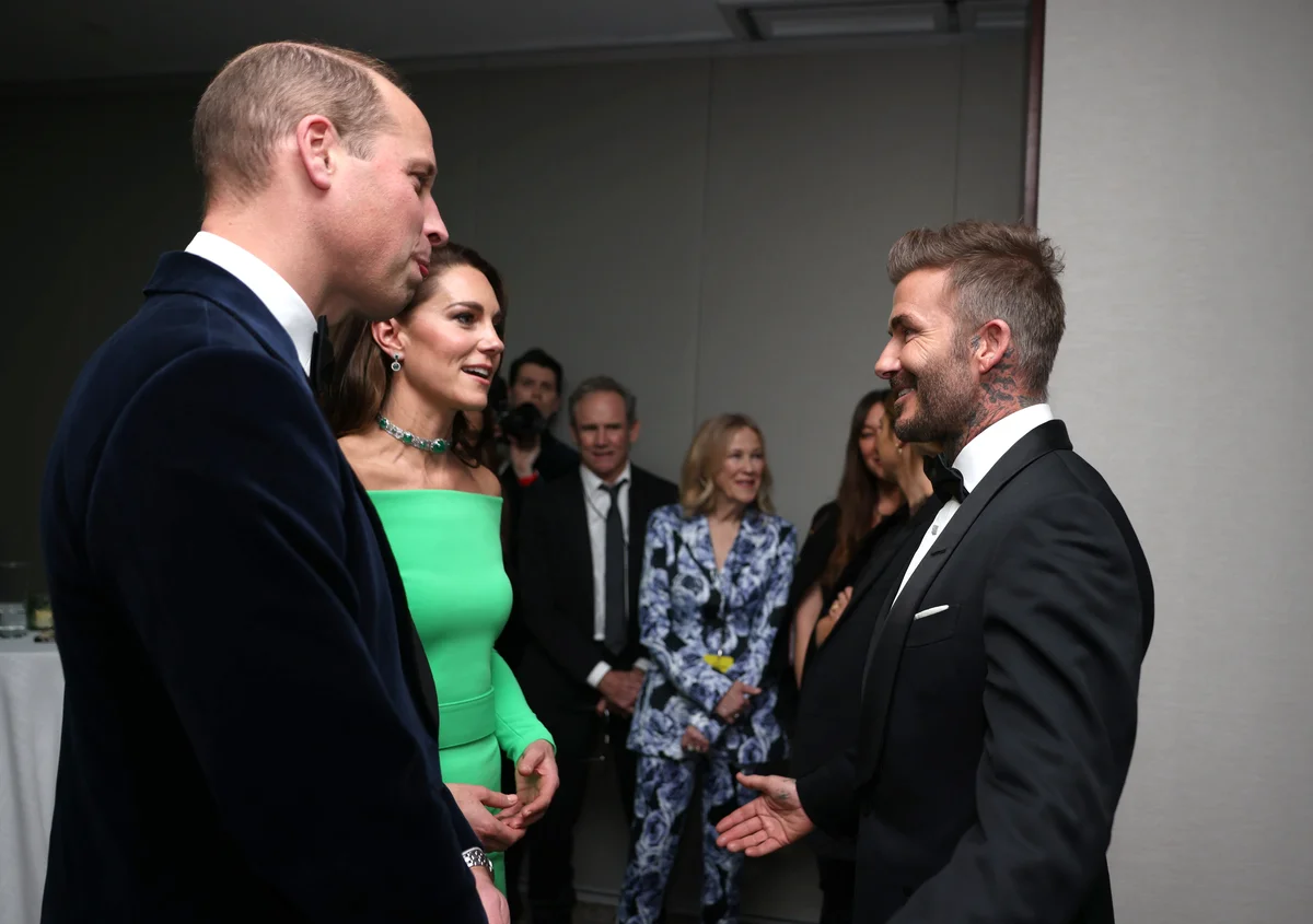 ウィリアム皇太子、キャサリン皇太子妃、デヴィッド・ベッカム