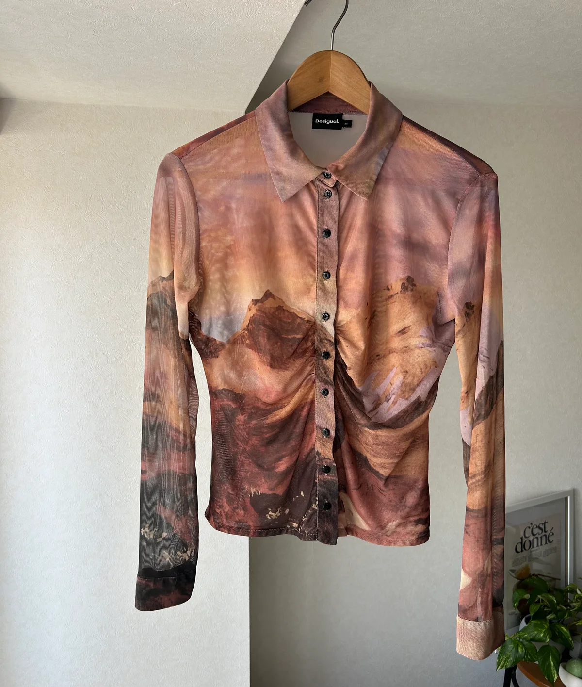 デシグアル　desigual シャツ　シアー
