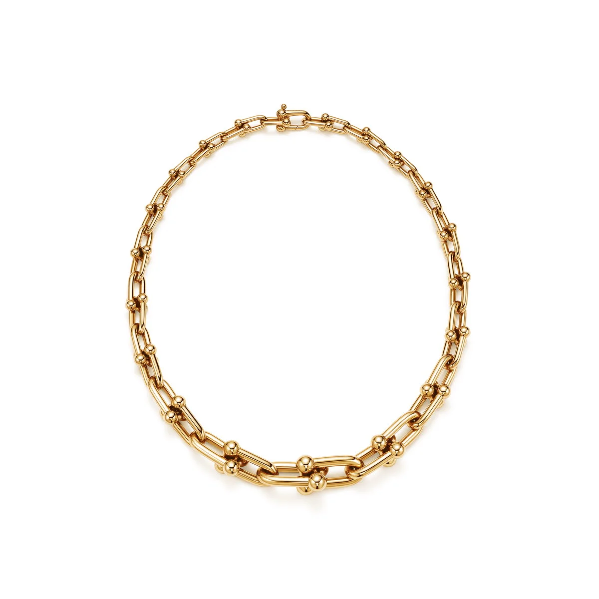 ティファニー　Tiffany　ゴールド　ハードウェア　グラジュエイテッド リンク ネックレス