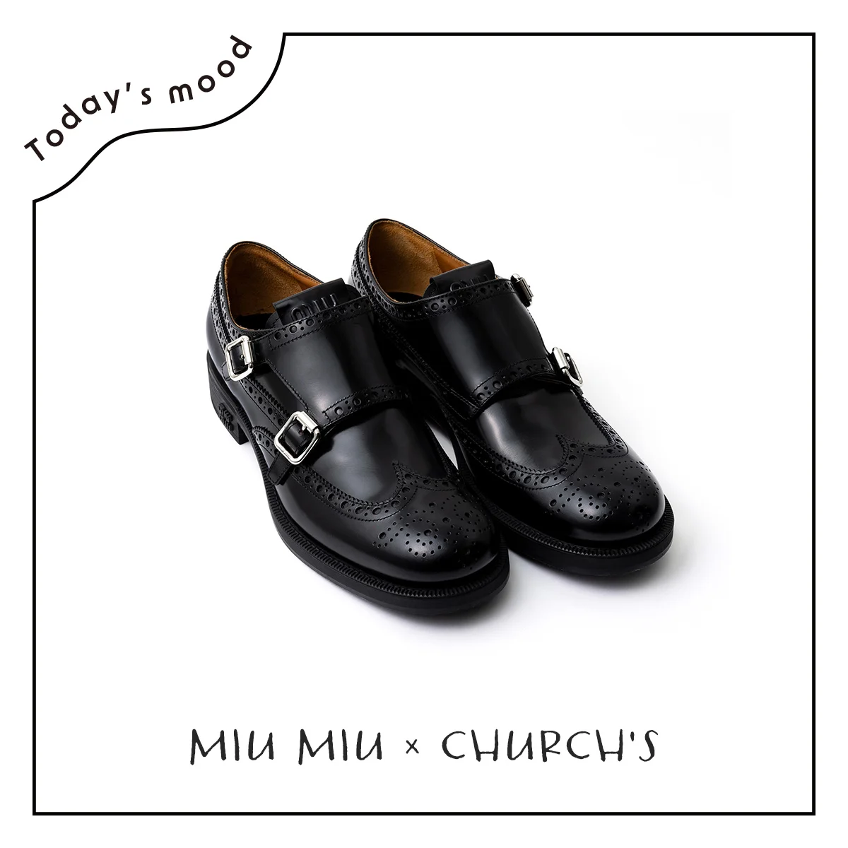 miu miu ストラップバレエシューズ