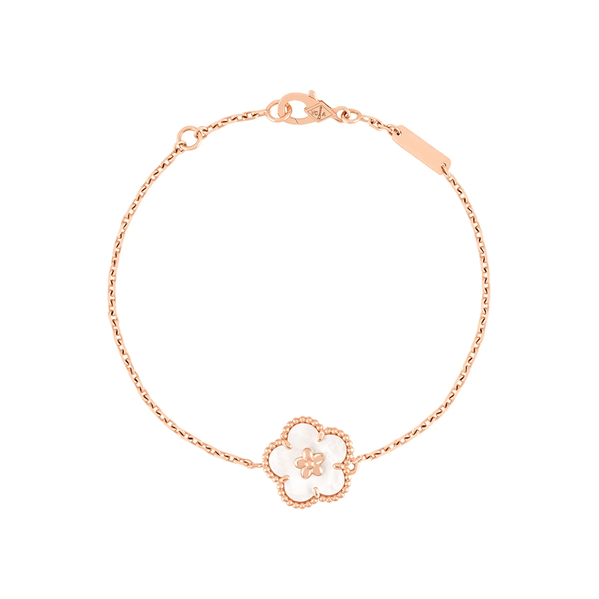 「ラッキー スプリング」ブレスレット〈RG、ホワイト マザーオブパール〉¥445,500