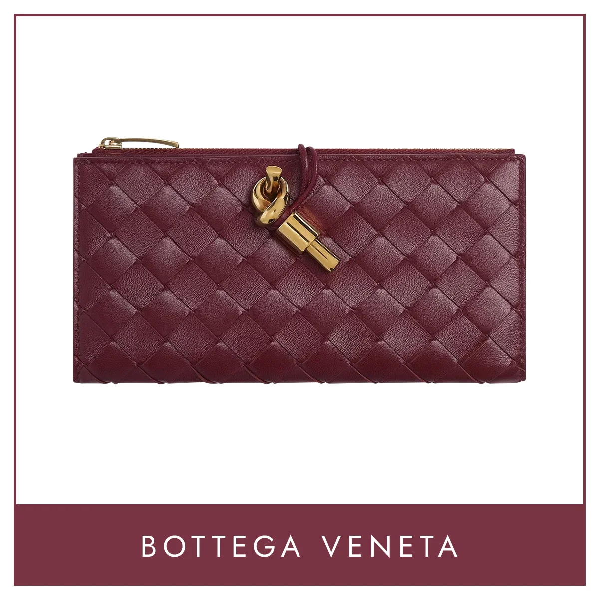 財布　ボッテガ・ヴェネタ「アンディアーモ ロングウォレット」〈H9.5×W19×D0.5cm〉￥198,000