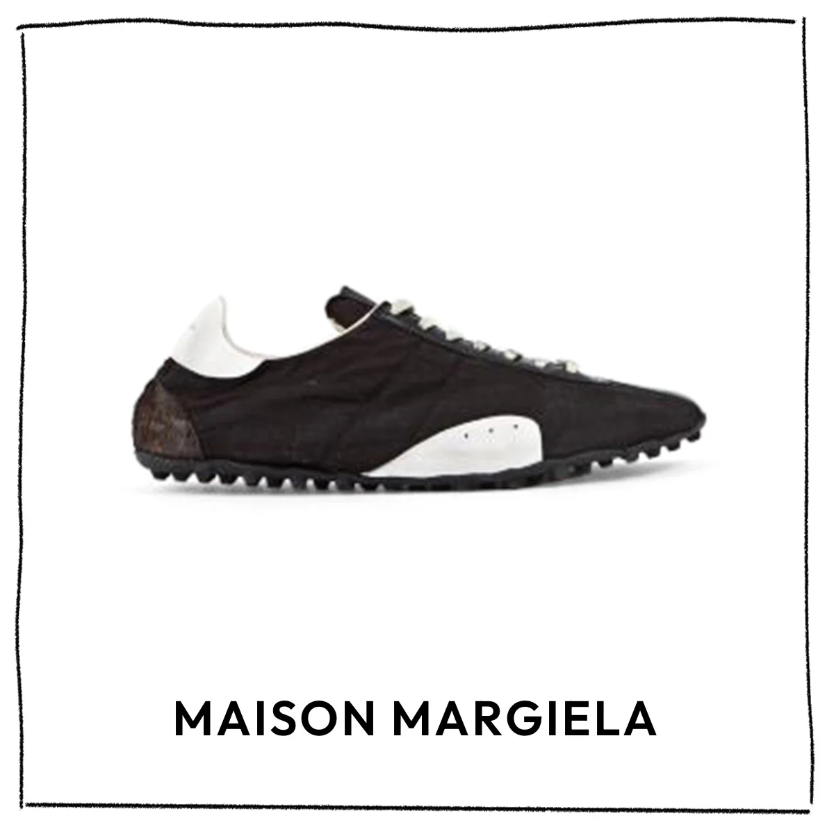 黒スニーカー　メゾン マルジェラ（Maison Margiela）　¥130,900