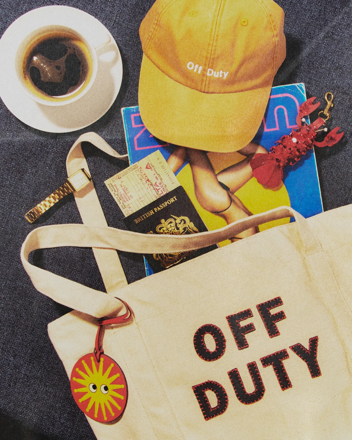 アニヤ・ハインドマーチの2026年「Off Duty」カプセルコレクション、トートバッグやキャップ、チャーム
