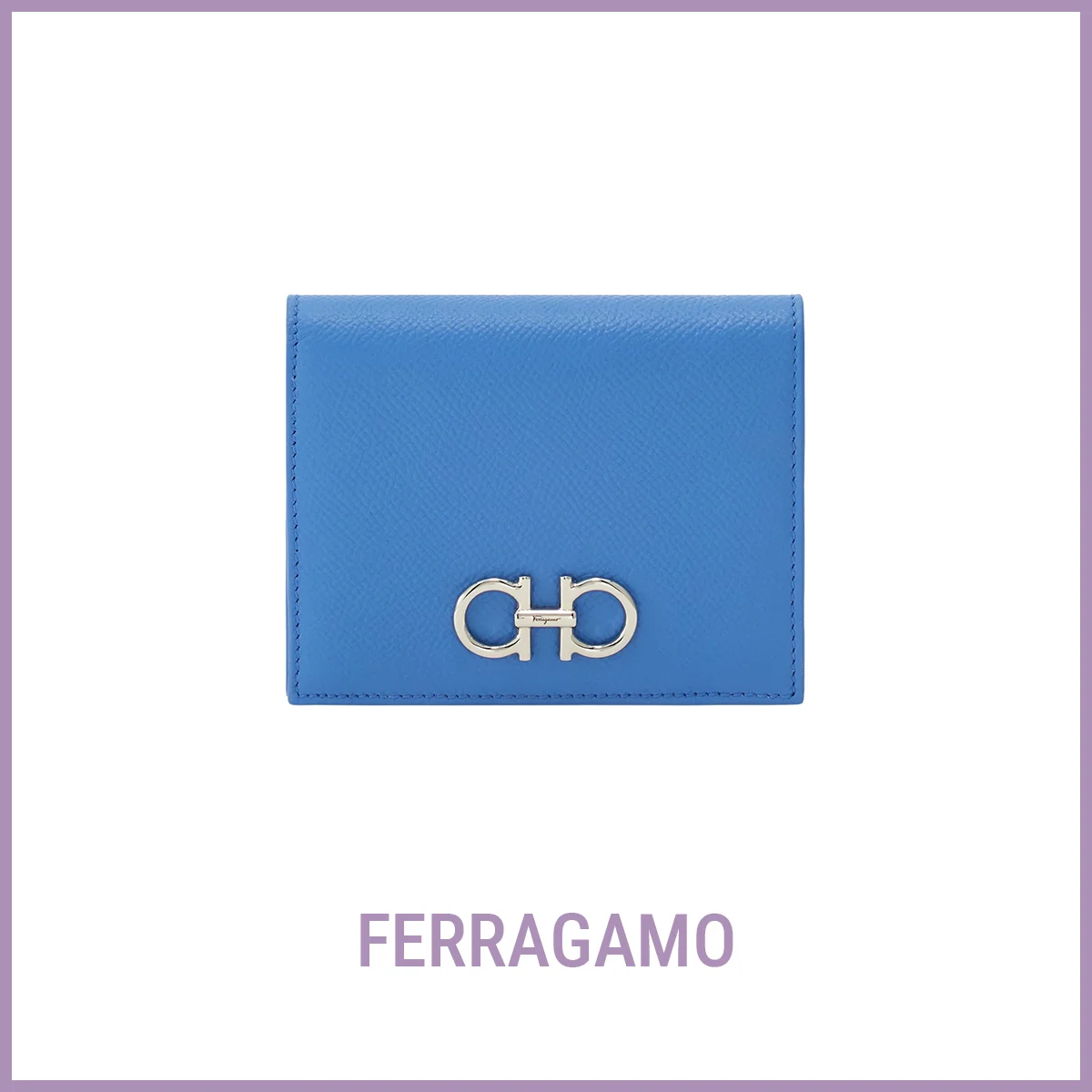 財布　フェラガモ　FERRAGAMO 「ガンチーニ 二つ折り財布」〈H9×W11.3cm〉￥62,700