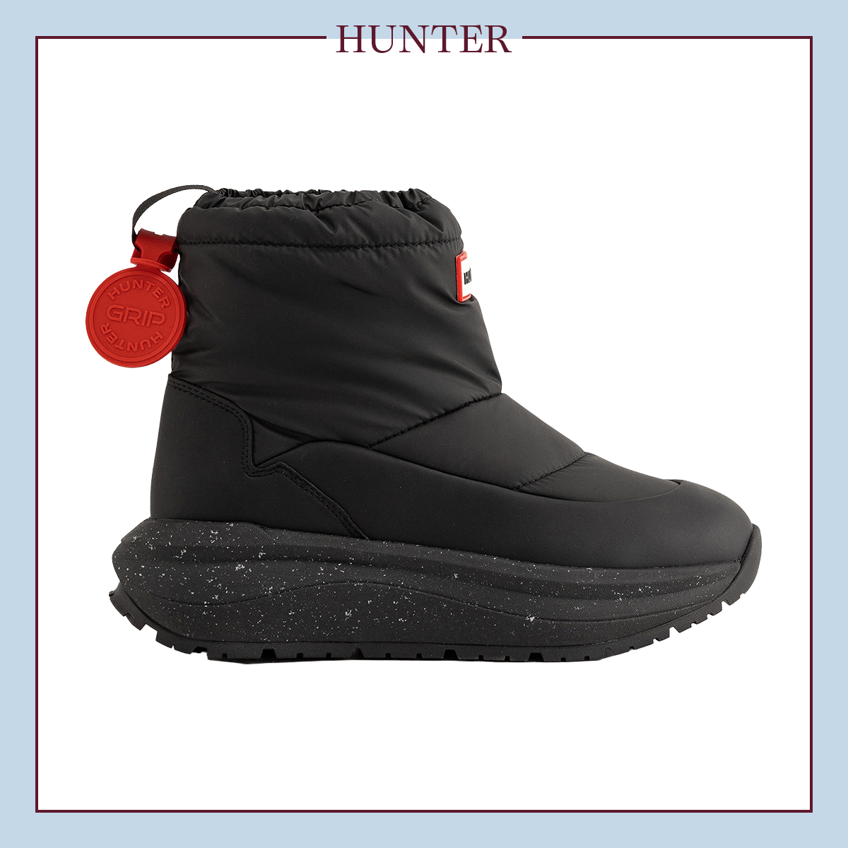 2026年冬におすすめのスノーブーツ（レディース）　ハンター「ハンターグリップショートスノーブーツ」〈ソール5.4cm〉¥34,100