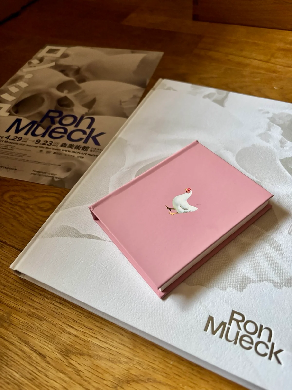 森美術館「ロン・ミュエク」図録と展覧会グッズのノート