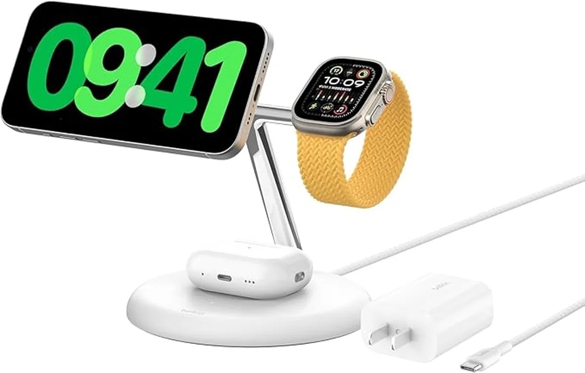 Belkin Qi2 3-in-1ワイヤレス充電スタンド