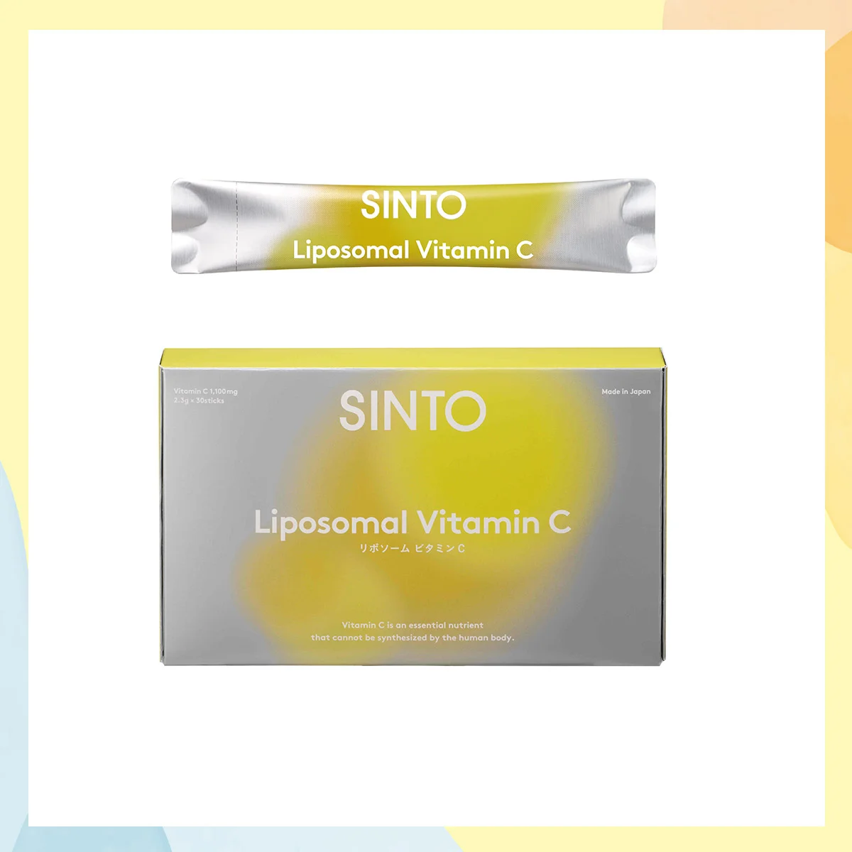 SINTO リポソーム ビタミンC（2.3ｇ×30包）￥8,980／プレミアアンチエイジング