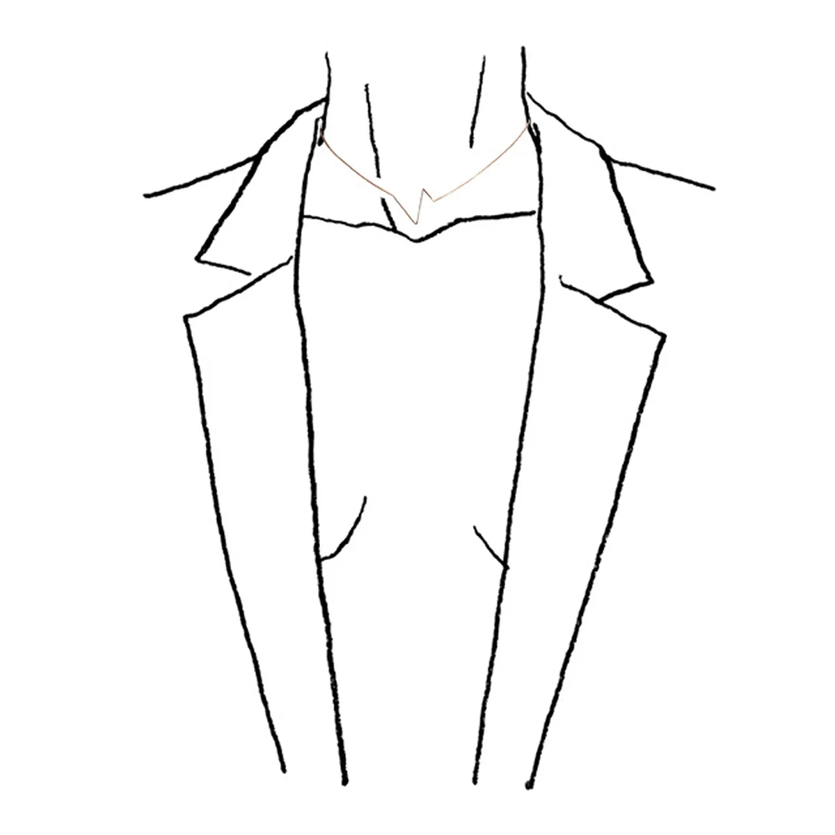 「:CAFCA（カフカ）」のイニシャルネックレス「26letters」から Zを着用して