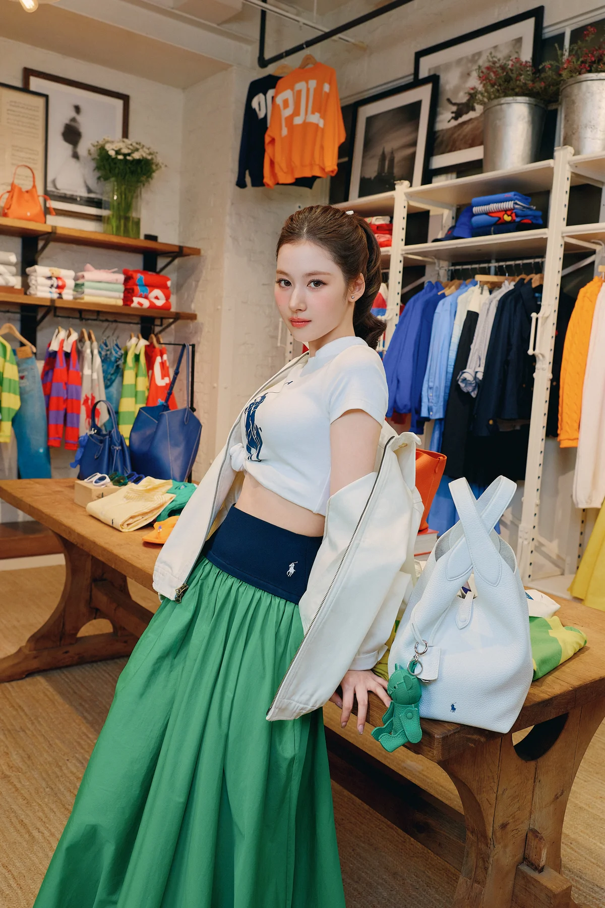 SANAが原宿のポロ ウィメンズ ショップへ来店