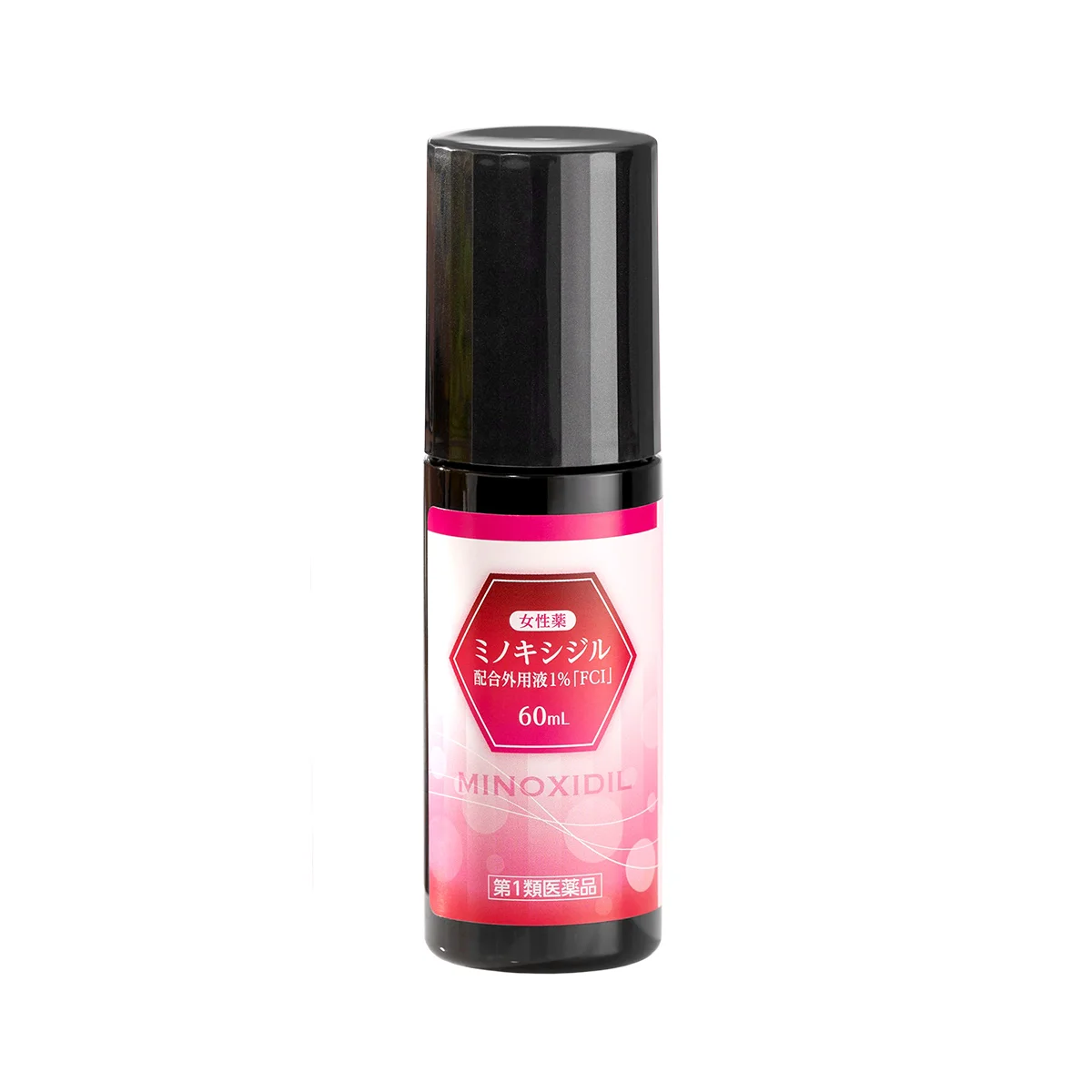 女性薬ミノキシジル配合外用液１％「FCI」第一類医薬品 60mL ¥4.950／富士化学工業