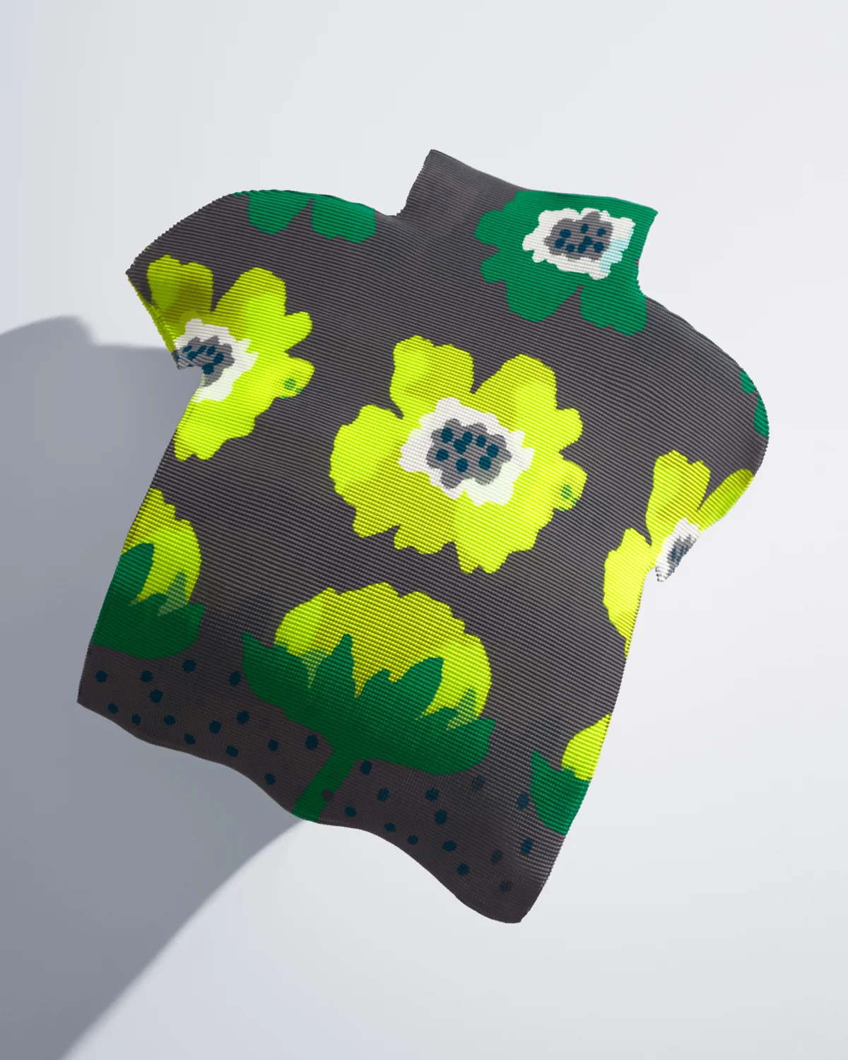 GROW ハイネック半袖トップ ミー イッセイ ミヤケ  ISSEY MIYAKE 