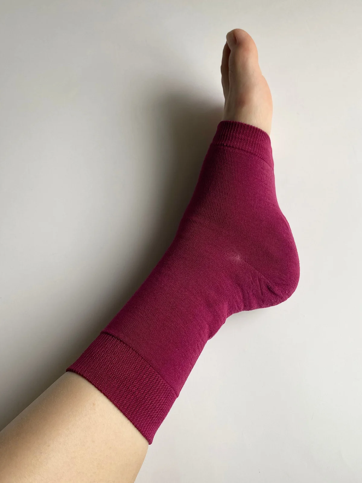 足うら美人(おやすみサポーター)を履いた様子