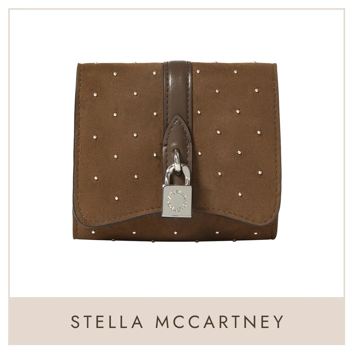 ステラ マッカートニー「ライダー スタッズ トリフォールド ウォレット」