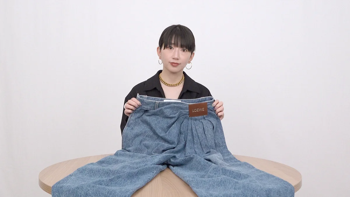 エディターHAのベストバイは、ロエベのドレープ ジーンズ