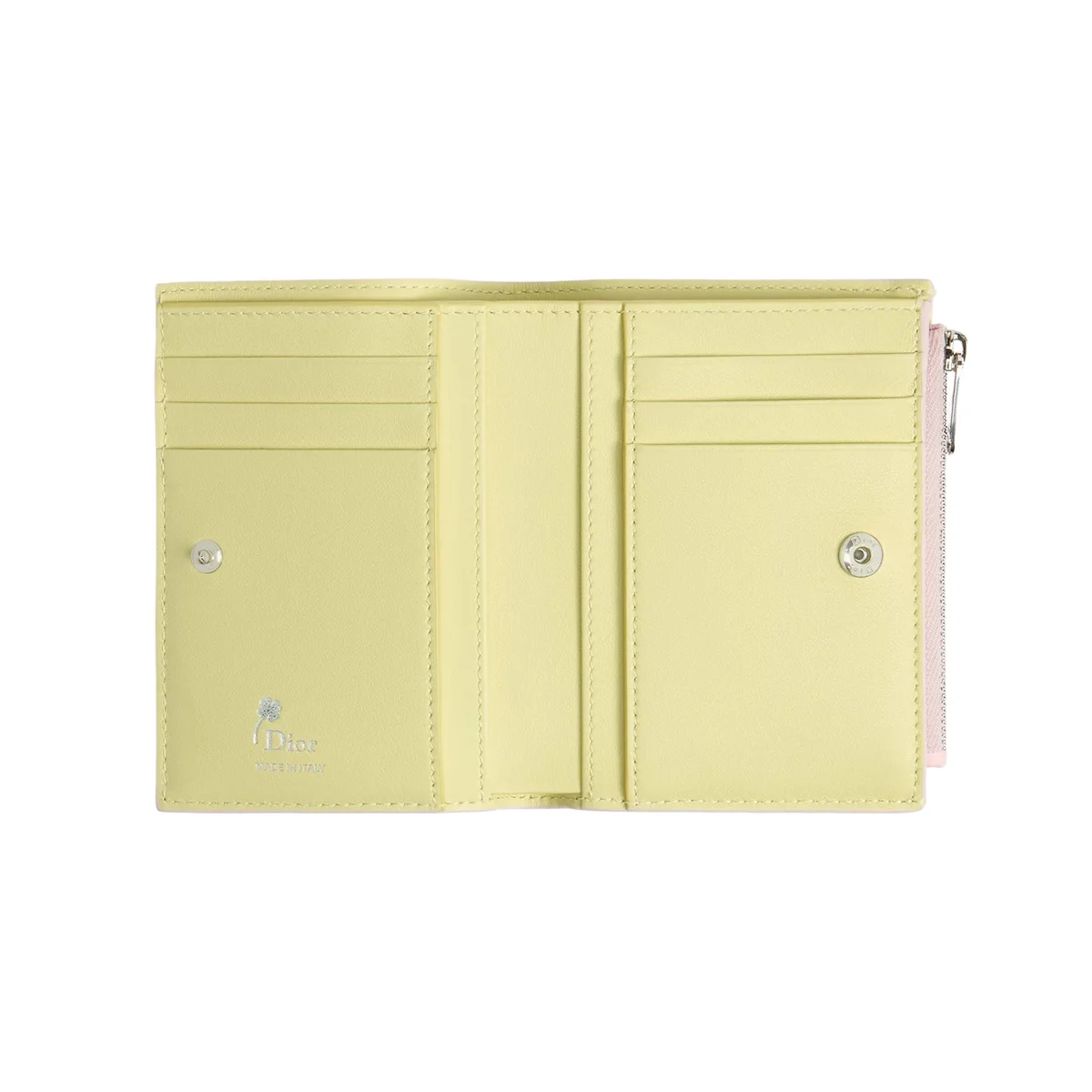 ディオールの「Dior Jardin Dahlia」ウォレットの内側