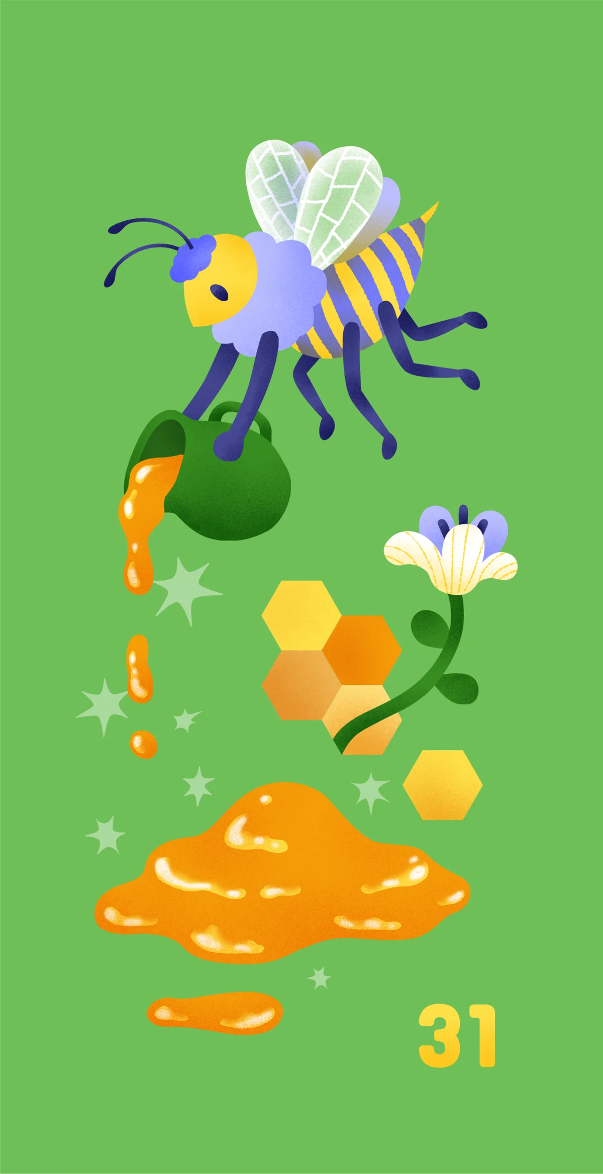 ミツバチのイラスト