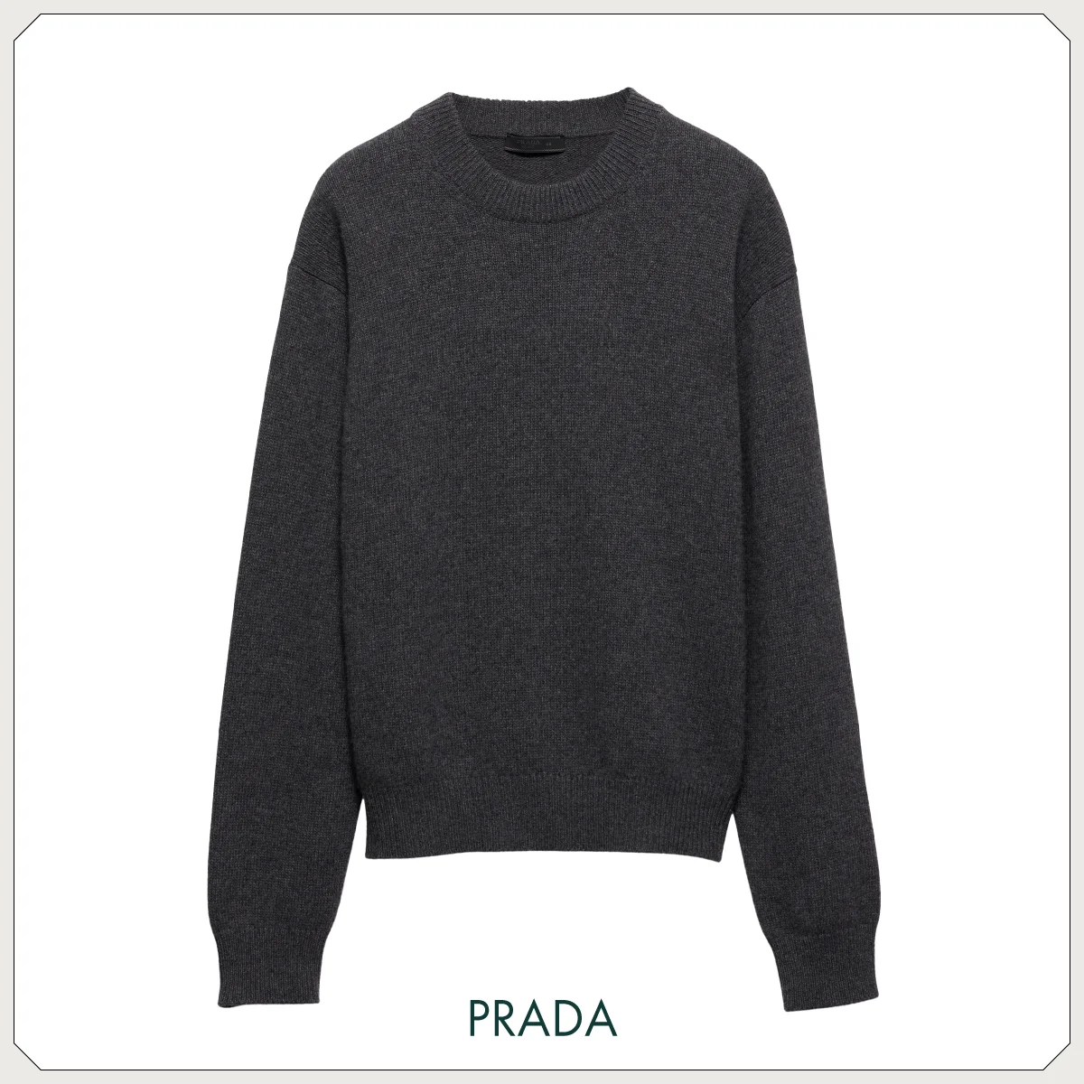 プラダ　グレー　ニット　メンズ　ユニセックス