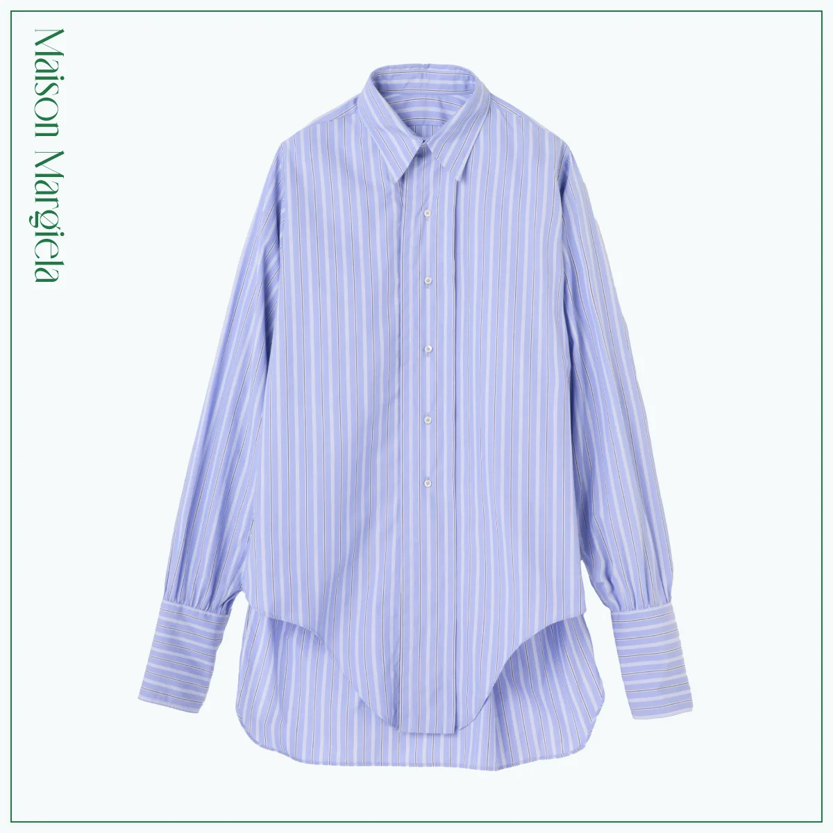 メゾン マルジェラ シャツ Maison Margiela サックスブルー ストライプ