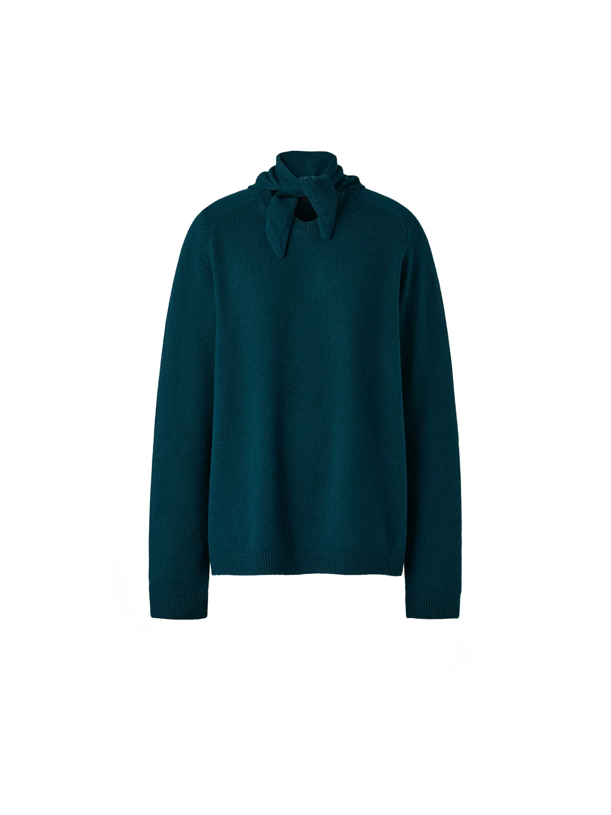 カシミヤリラックスVネックセータースカーフつき￥14,900