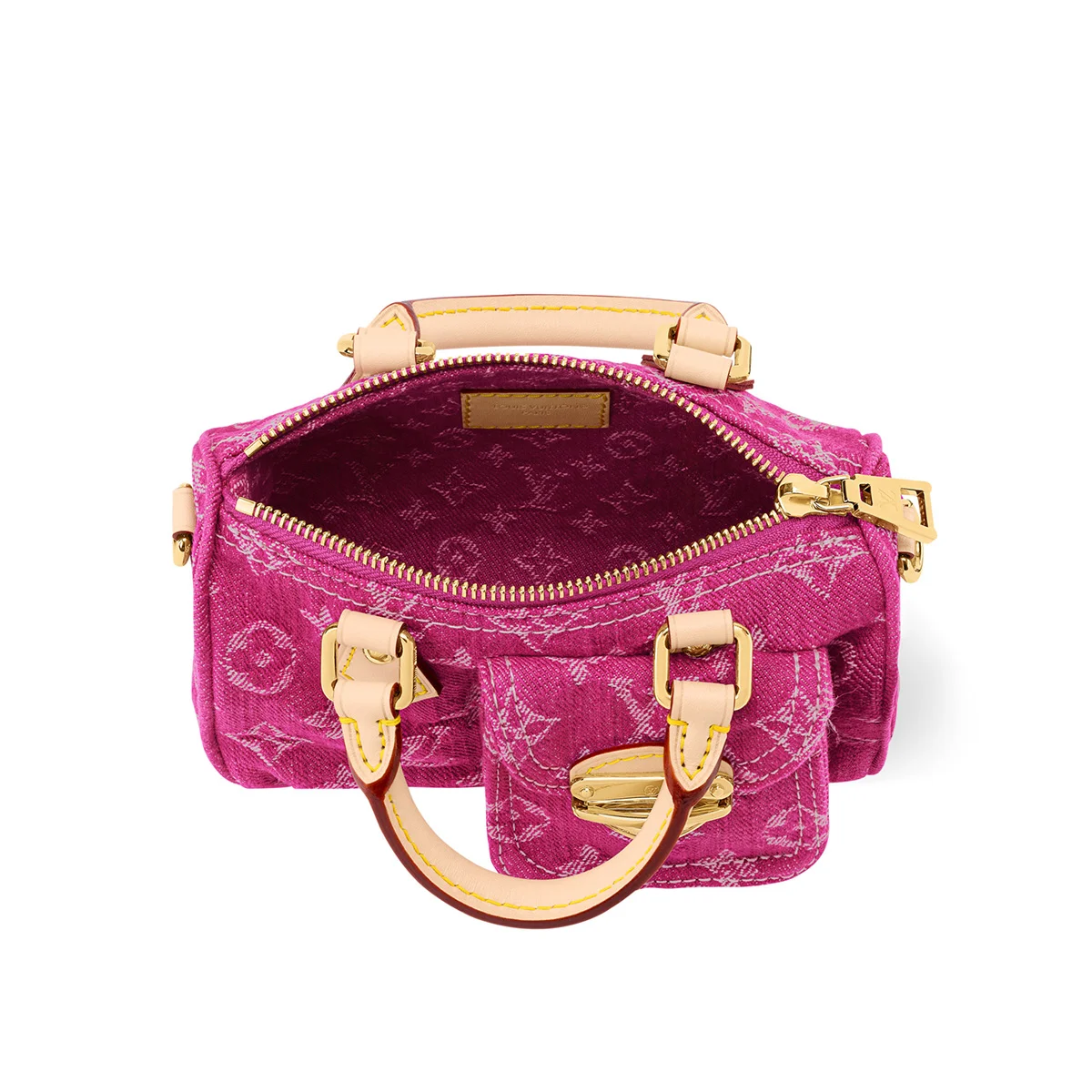 ルイ・ヴィトンの「ナノ・スピーディ」の内側