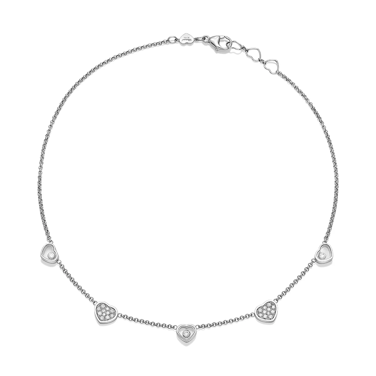 「マイ ハッピーハート」ネックレス〈18KエシカルWG、ダイヤモンド〉¥1,287,000