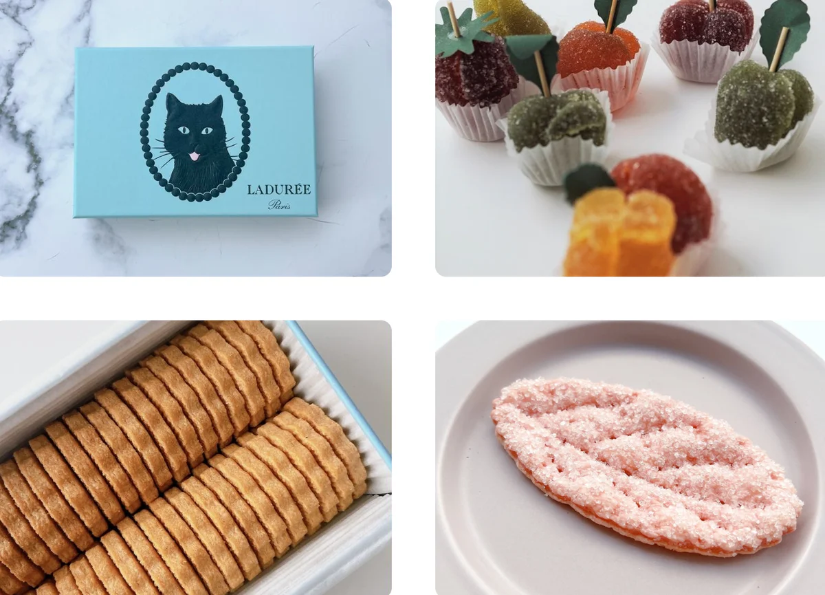 ラデュレのラング・ド・シャ・サブレ、フランス・ナント名産のサブレ、宝石のようなレオニダスのフルーツゼリーなどを紹介
