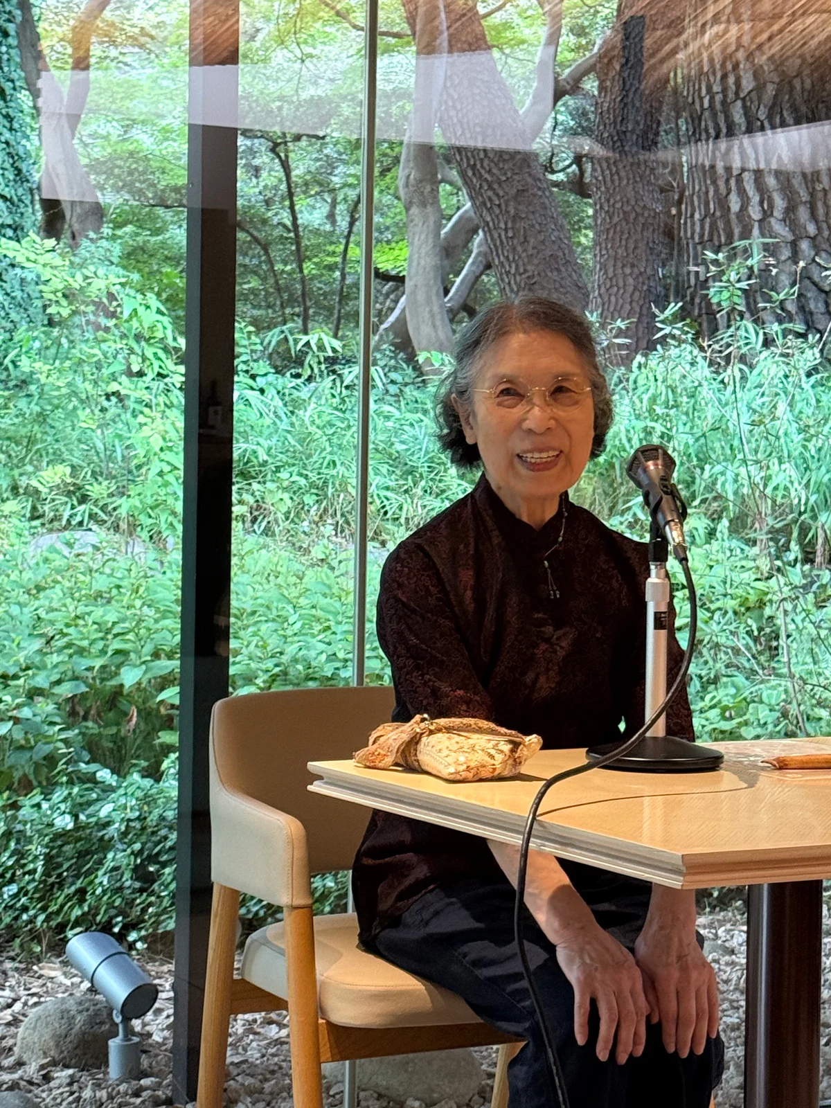 東京都庭園美術館　道念邦子　「花」のドローイング　インスタレーション