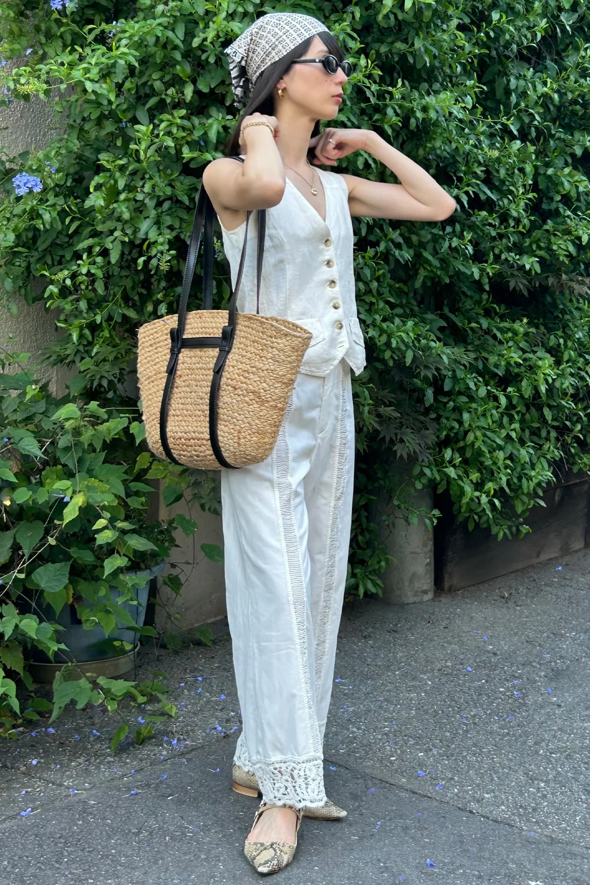 セルフスナップ　カゴバッグ　ZARA ザラ
