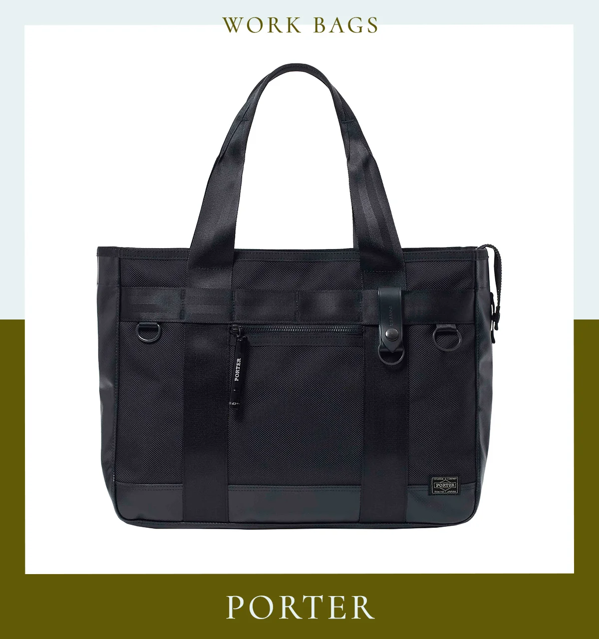 2025年秋冬最新バッグ 黒トートバッグ おしゃれ おすすめ レディース 通勤 ポーター 〈H32×W41×D11cm〉¥59,400