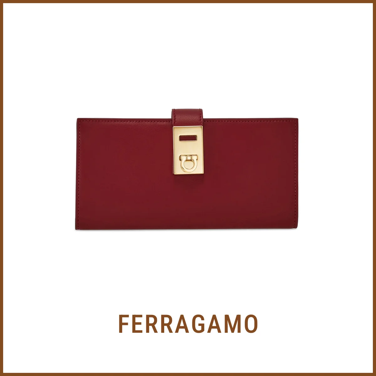 フェラガモ　FERRAGAMO　財布〈H9.5×W18.5×D2.0cm〉¥104,500