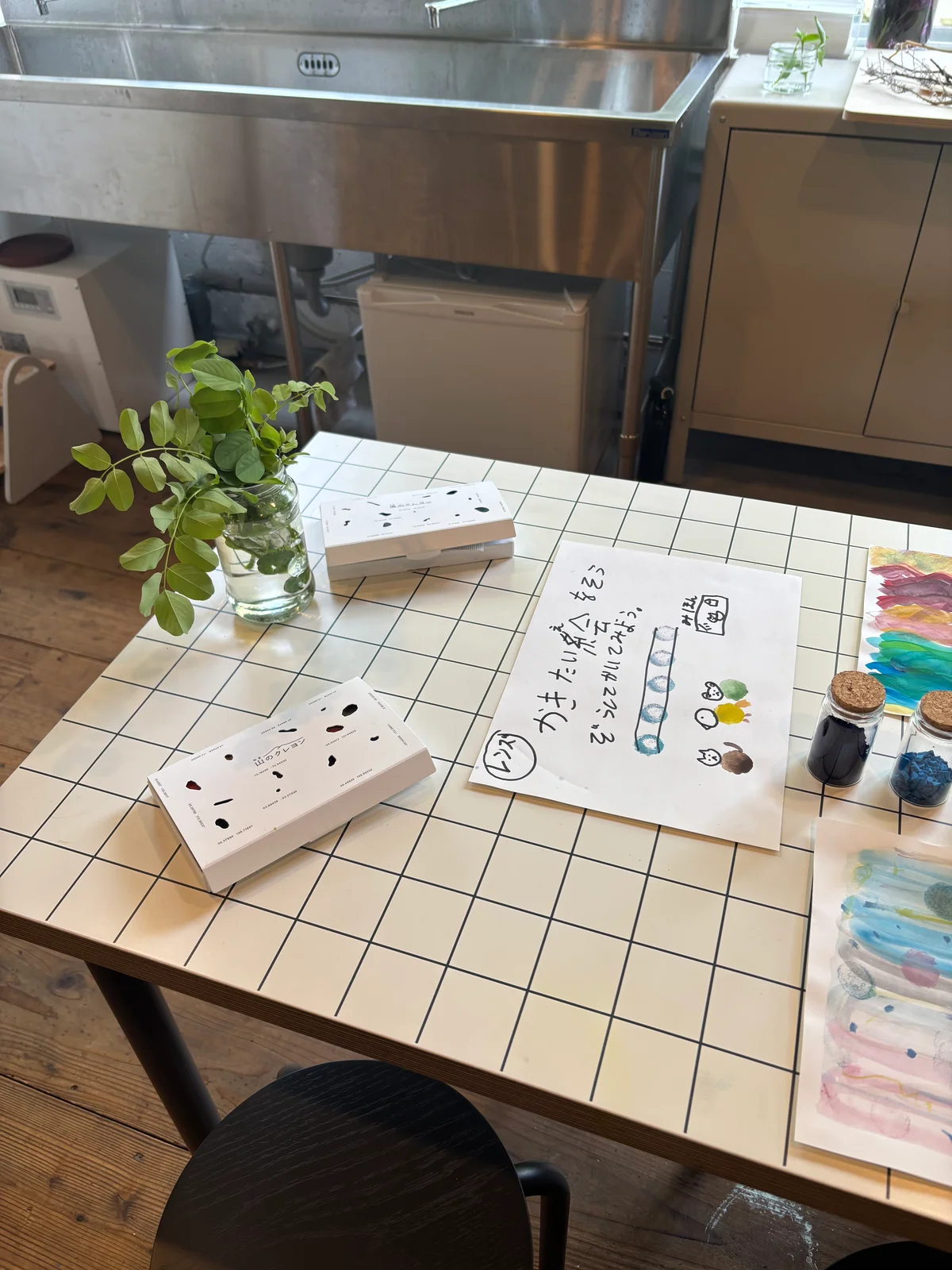 HOME/WORK VILLAGE　ホームワークヴィレッジ　クリエイティブスクール　レンズ　絵具