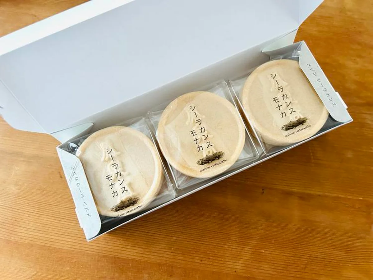 仙台で人気沸騰中の銘菓、シーラカンスモナカ。発酵バターを挟んだ洋風最中です