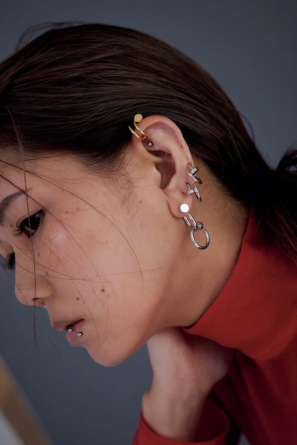 ピアス「ジュス ト アン クル」・ピアス「ジュスト アン クル」・イヤカフ 「ジュスト アン クル」 カルティエ 金原ひとみ