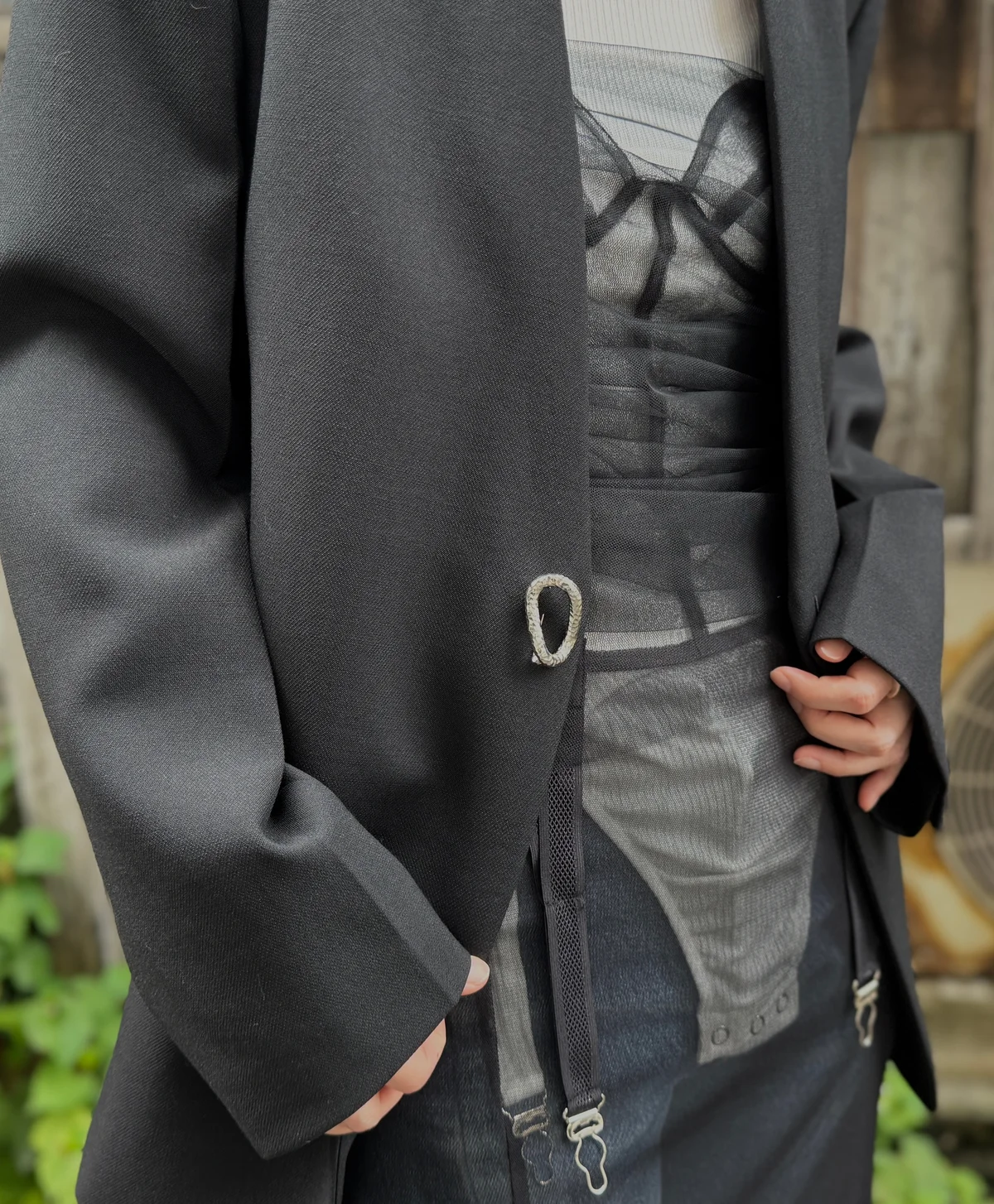 セルフスナップ　ライトアウター　ジャケット　ジル サンダー　JIL SANDER