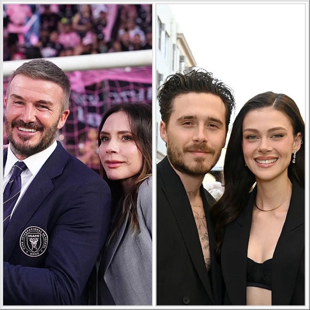 デヴィッド・ベッカム＆ヴィクトリア・ベッカム、ブルックリン・ベッカム＆ニコラ・ペルツ