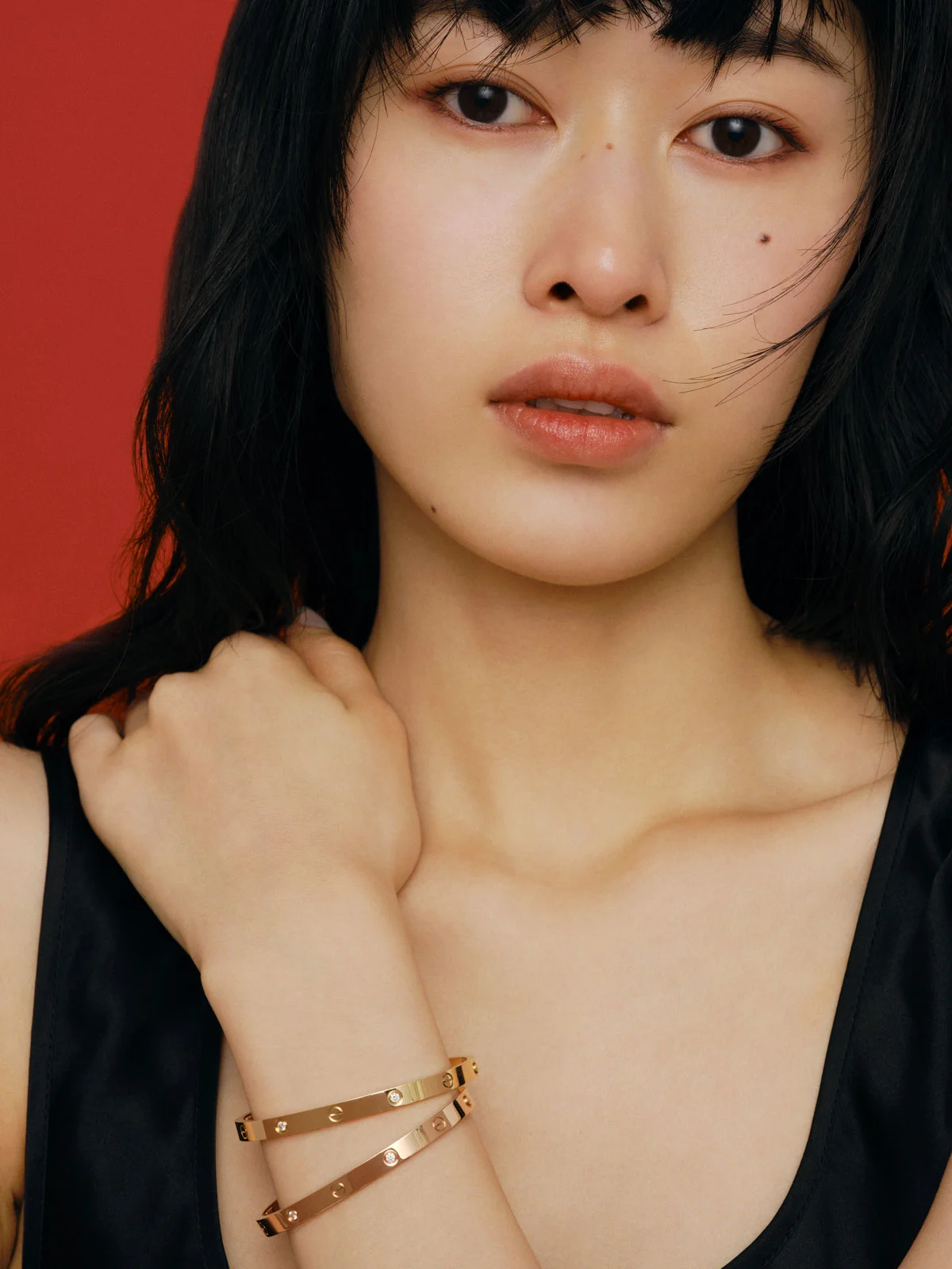 カルティエ　「LOVE」ブレスレット　ピンクゴールド　イエローゴールド