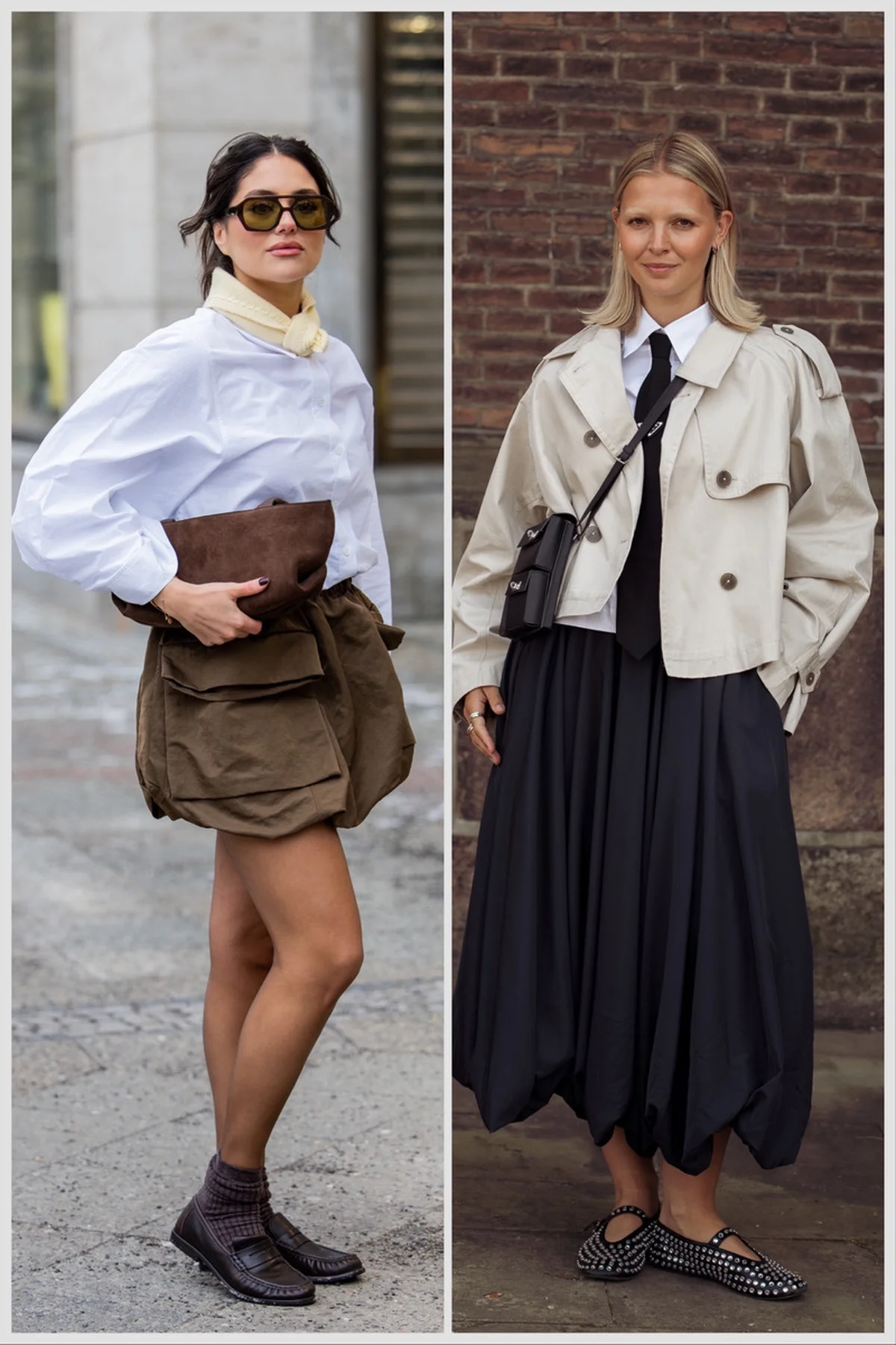 バルーンスカートを取り入れたスタイリング