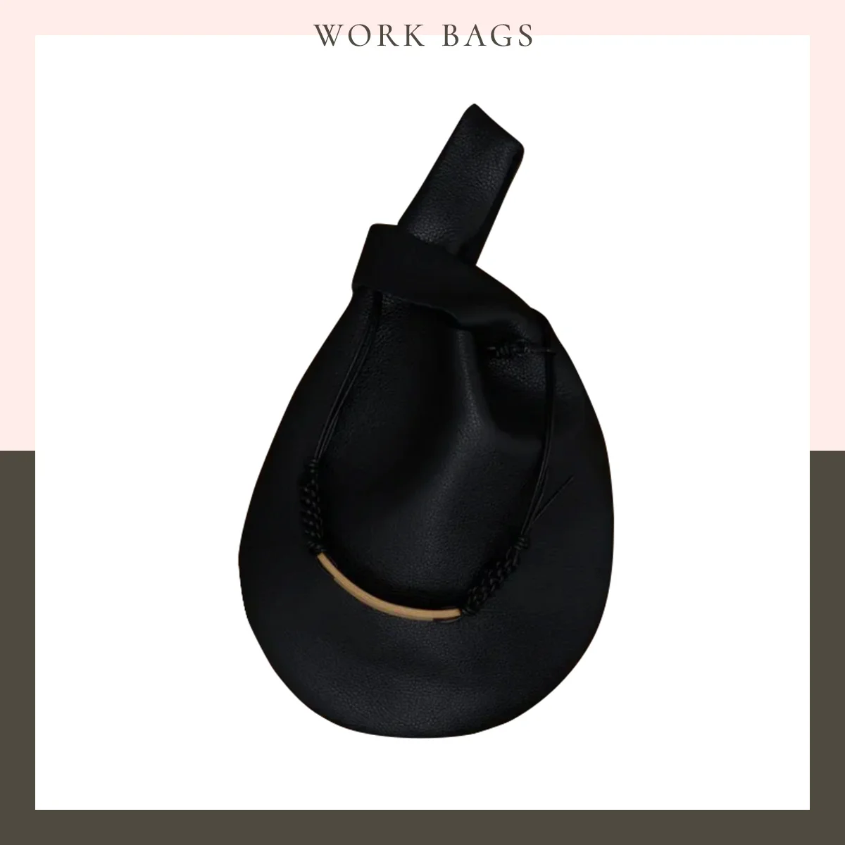 【フォート】曲線を生かしたショッパー型のレザーバッグ