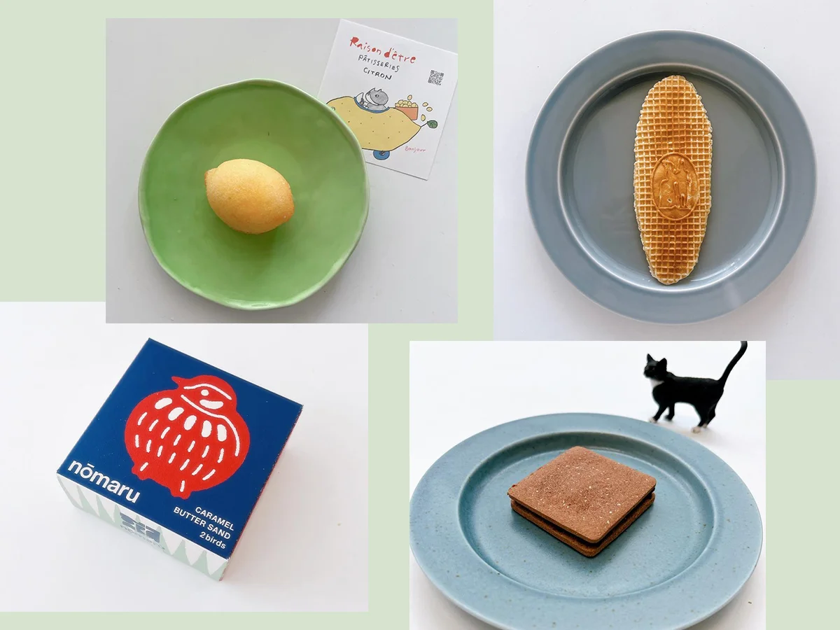 ノーマルベイクのふくらすずめバターサンドや、レゾンデートルのレモンケーキ、マイハニーのグルテンフリー・チョコレートサンドなど、プチギフトに最適なおしゃれなスイーツを厳選