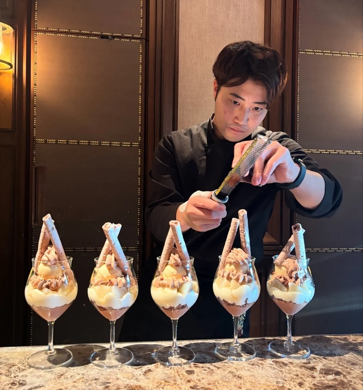 ディナーは「マダガスカルカカオとブランデー