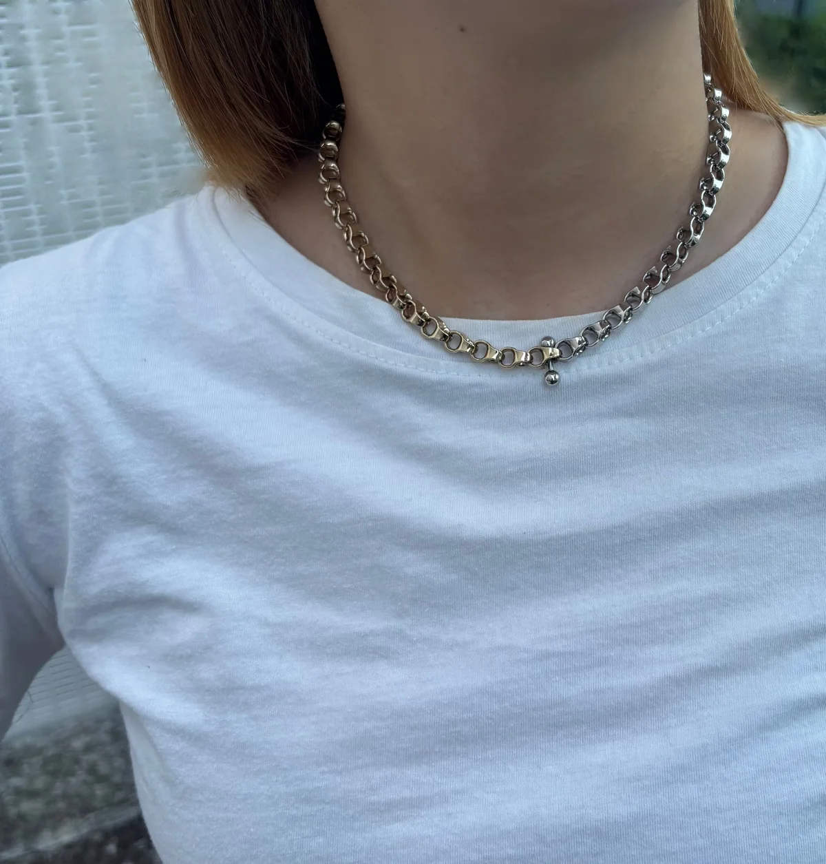 Justine Clenquet  ネックレス　ジャスティーヌクランケ　IRVIN NECKLACE　着用画像