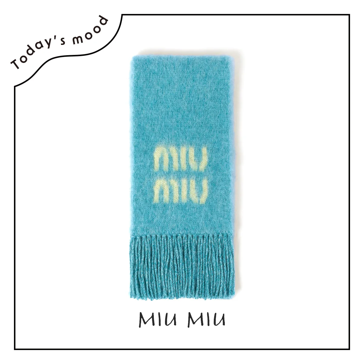 顔が埋もれるくらいのボリュームがちょうど良い、【MIU MIU（ミュウ