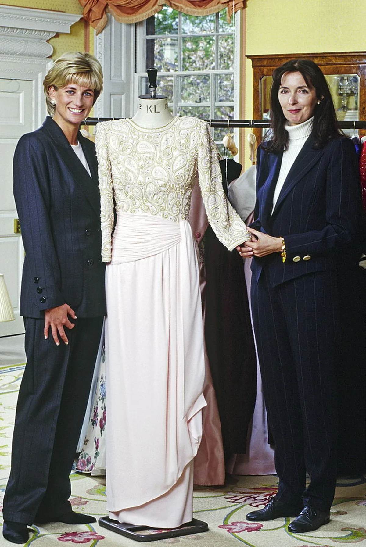 デザイナーのキャサリン・ウォーカーとダイアナ妃　ダイアナ元妃　Princess Diana