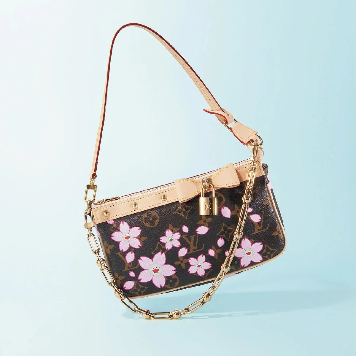 モノグラム・キャンバス　ルイ・ヴィトン　Louis Vuitton　アトランティス BB　チェリーブロッサム　村上隆