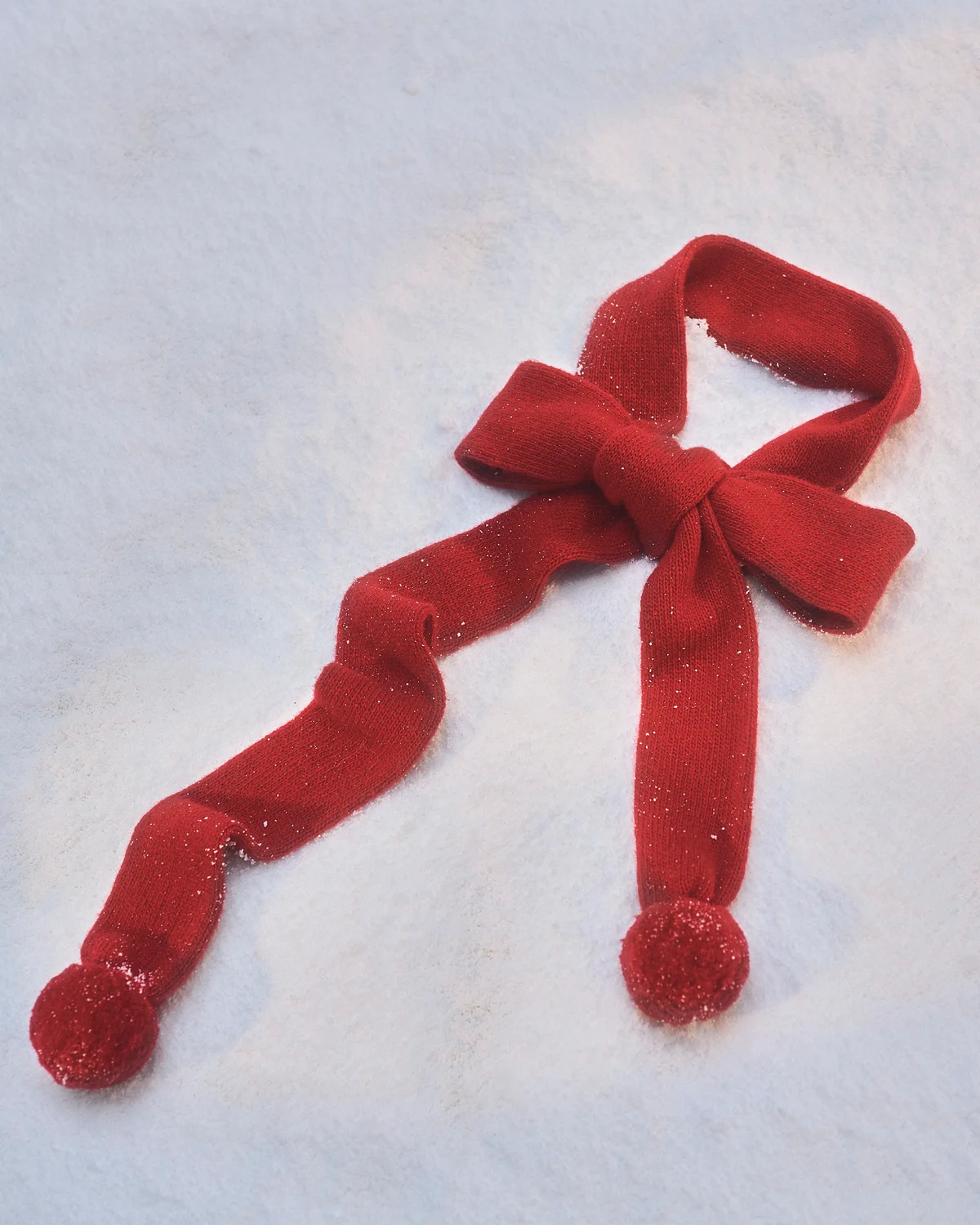 ボクボクのポンポンマフラー