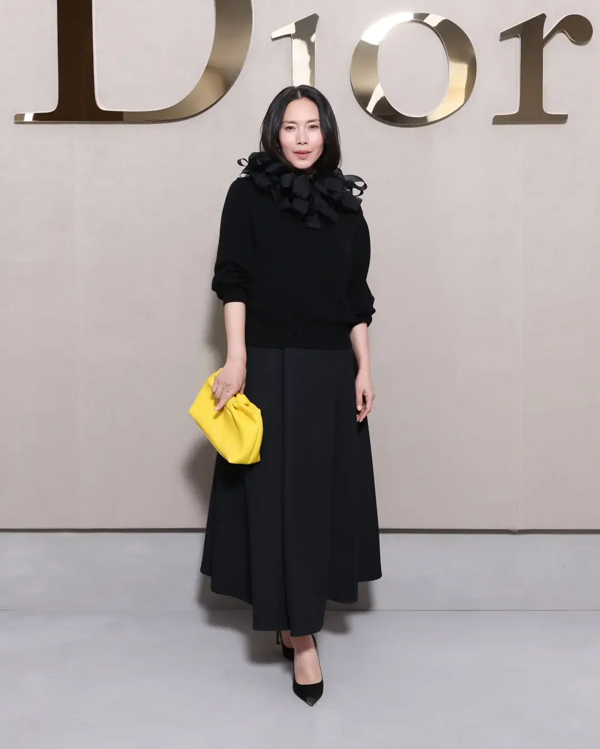 ディオール2026年春夏 コレクションに来場した中谷美紀